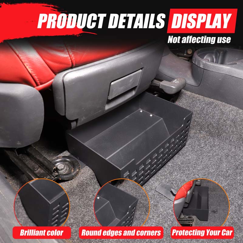 Car Accessories Under 500 - フィアット500 2007-2025 2026用 アルミ合金製 カーシート下収納ボックス ブラケット