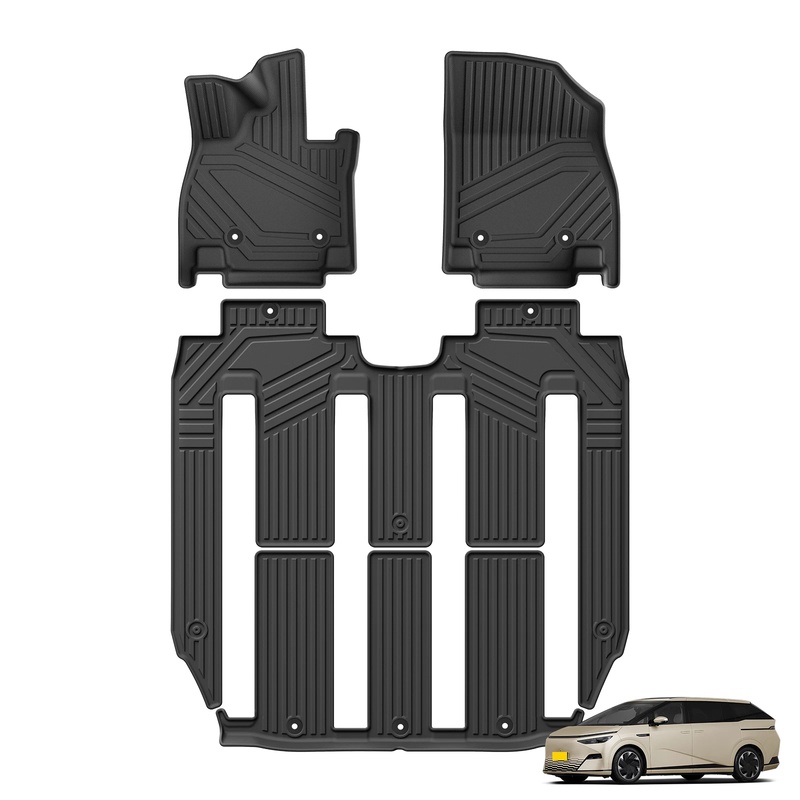 Car Accessories Useful - Xpeng X9 2026 7人乗り車用 全天候型フロアマット カーゴライナー