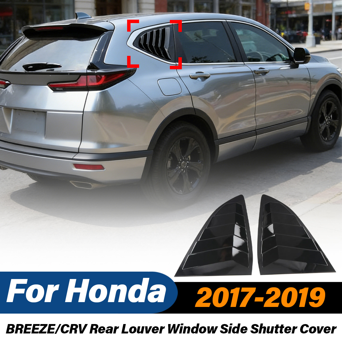 Car Accessories Honda Crv - ホンダBREEZE CRV 2017 2018 2019用 リアルーバーウィンドウサイドシャッターカバー