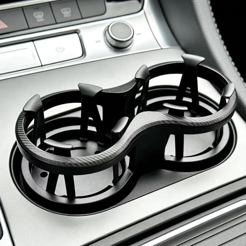 Car Cup Holder Expander - 車用カップホルダーエキスパンダー 2-in-1 デュアルカップホルダーアダプター 調整可能な車用ドリンクホルダーオーガナイザー 車内アクセサリー