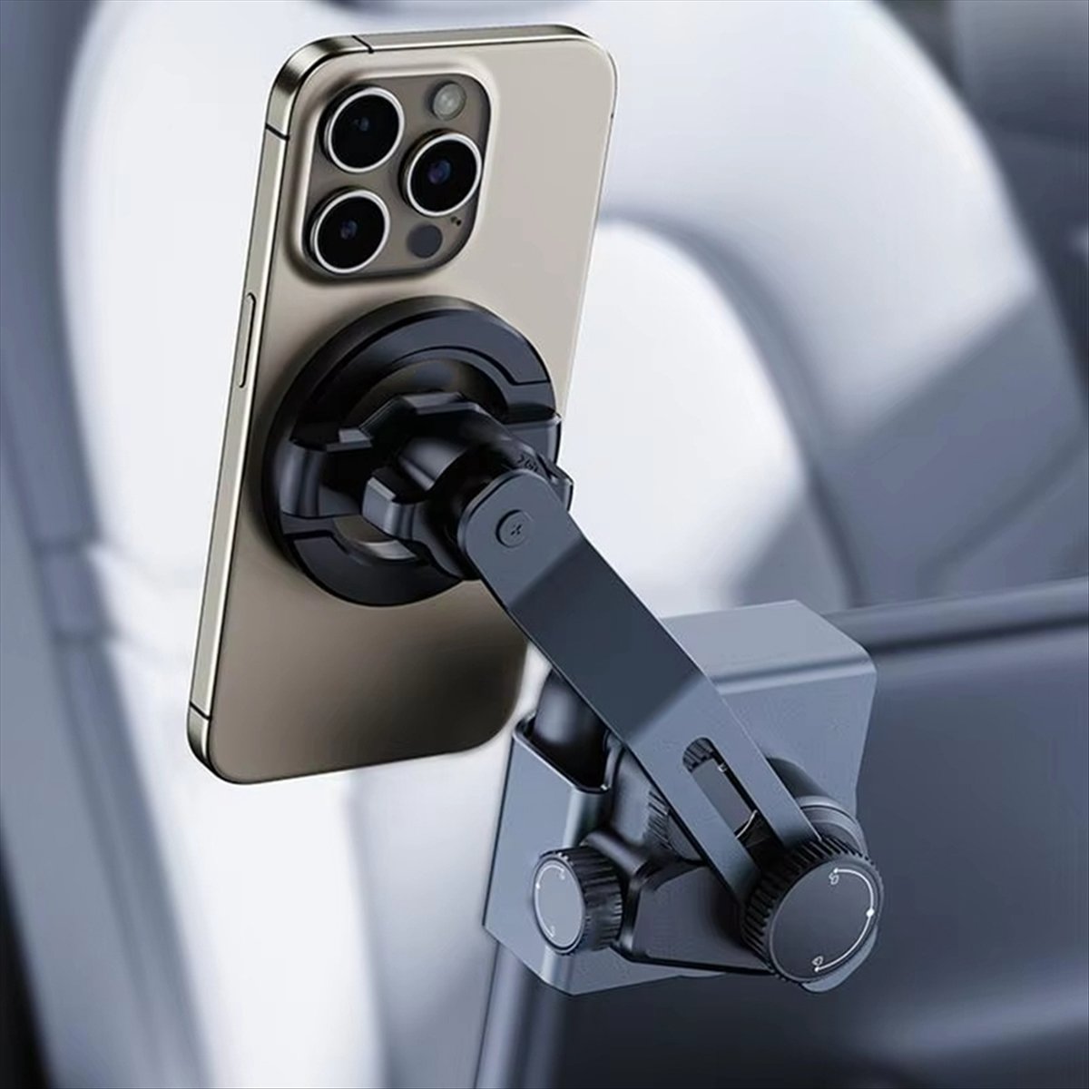 Car Cup Holder Expander - forfor 調節可能な車載電話クレードル ダッシュスタンドサポート 吸盤付き 磁気ブラケット 自動車用携帯電話ホルダー