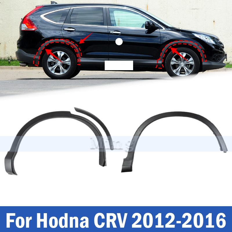 Car Accessories Honda Crv - フロントリアバンパーサイドホイールアーチトリムカーアクセサリー ホンダCRV CR-V 2012-2016用 ホイールアイブロウフェンダーパッドエクステンション