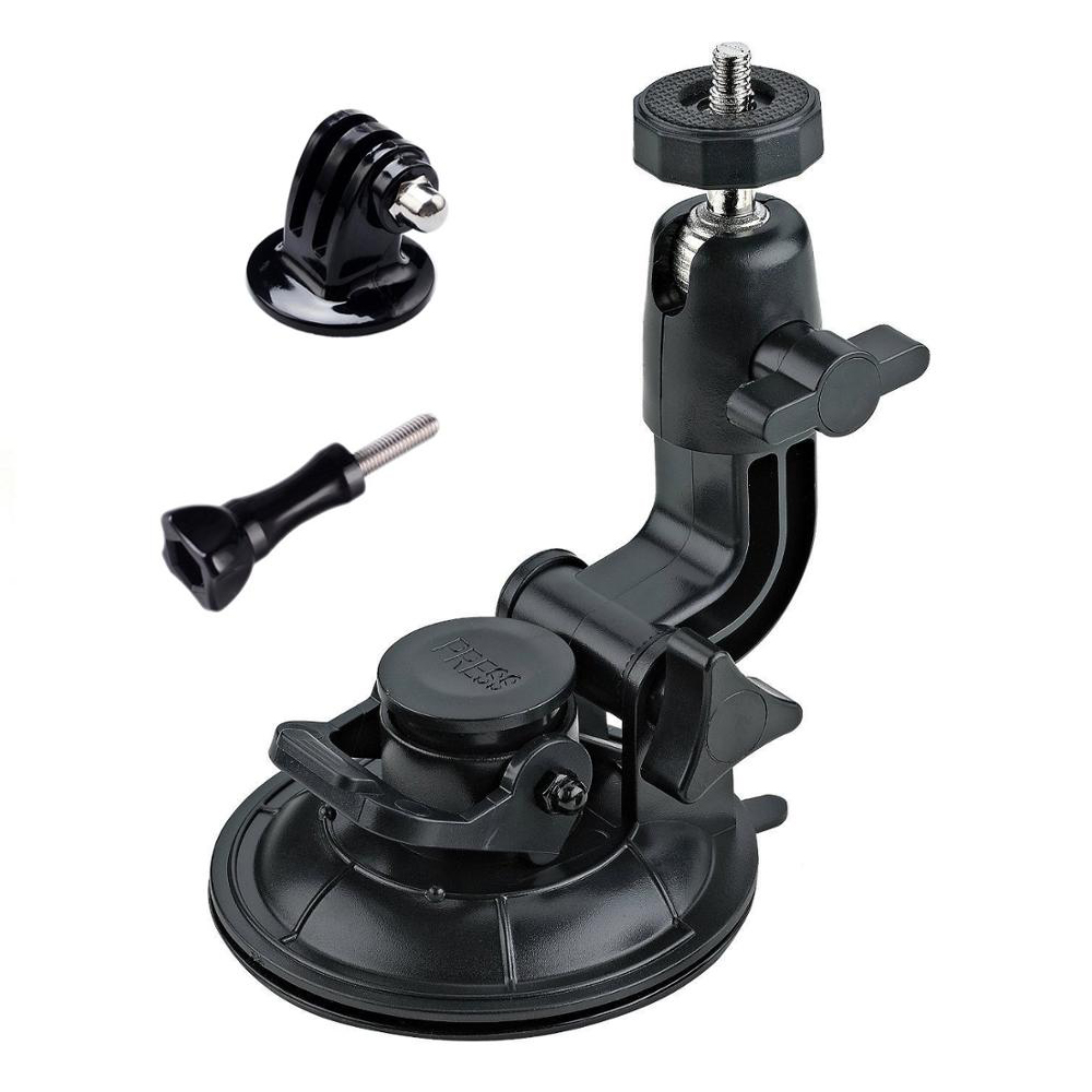 Car Cup Holder Expander - 9CM 車用吸盤式ユニバーサルスマホホルダー、調整可能な1/4アダプター付き、GoPro 13 12 11 10、Insta360、DJI