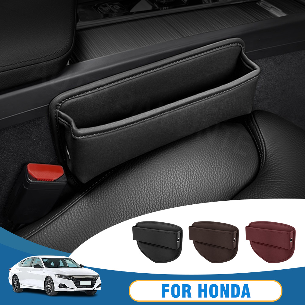 Car Accessories Honda Crv - カーシートギャップオーガナイザー収納ボックス革ホンダ ZR-V CR-V アコード HR-V シビックパイロットパスポートインサイトオデッセイフィットアクセサリー