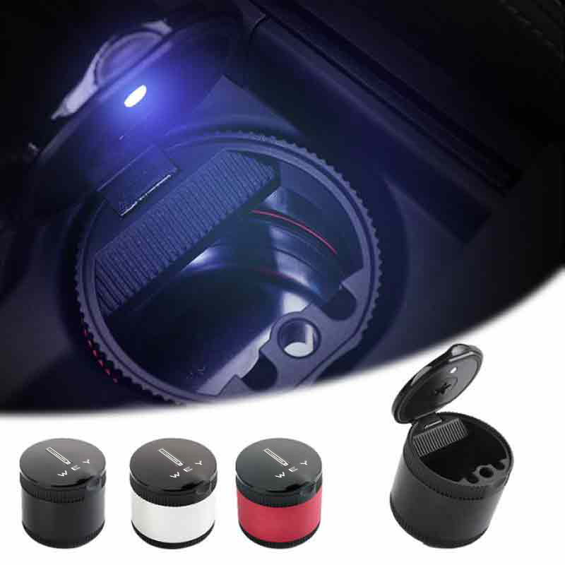 Car Accessories Under 500 - ユニバーサル車 LED 灰皿コンテナシガー灰皿ホルダーインテリアアクセサリー WEY タンク 500