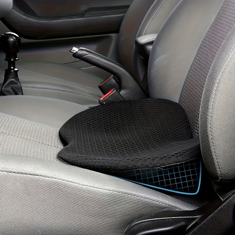 Car Seat Cushion Memory Foam - 2-in-1カーシートクッションランバーピロー、ユニバーサルメモリーフォームサポートパッド、運転の快適性向上、視界改善、腰痛緩和