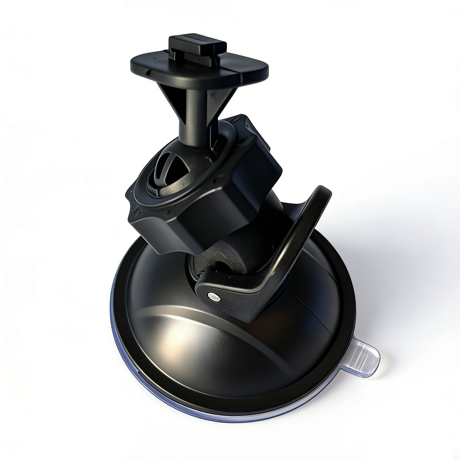 Car Cup Holder Expander - QXNY 360 ° アクションカメラ、車載DVR用回転式吸盤マウント（フロントガラス用）- 運転記録用安全ホルダーブラケット