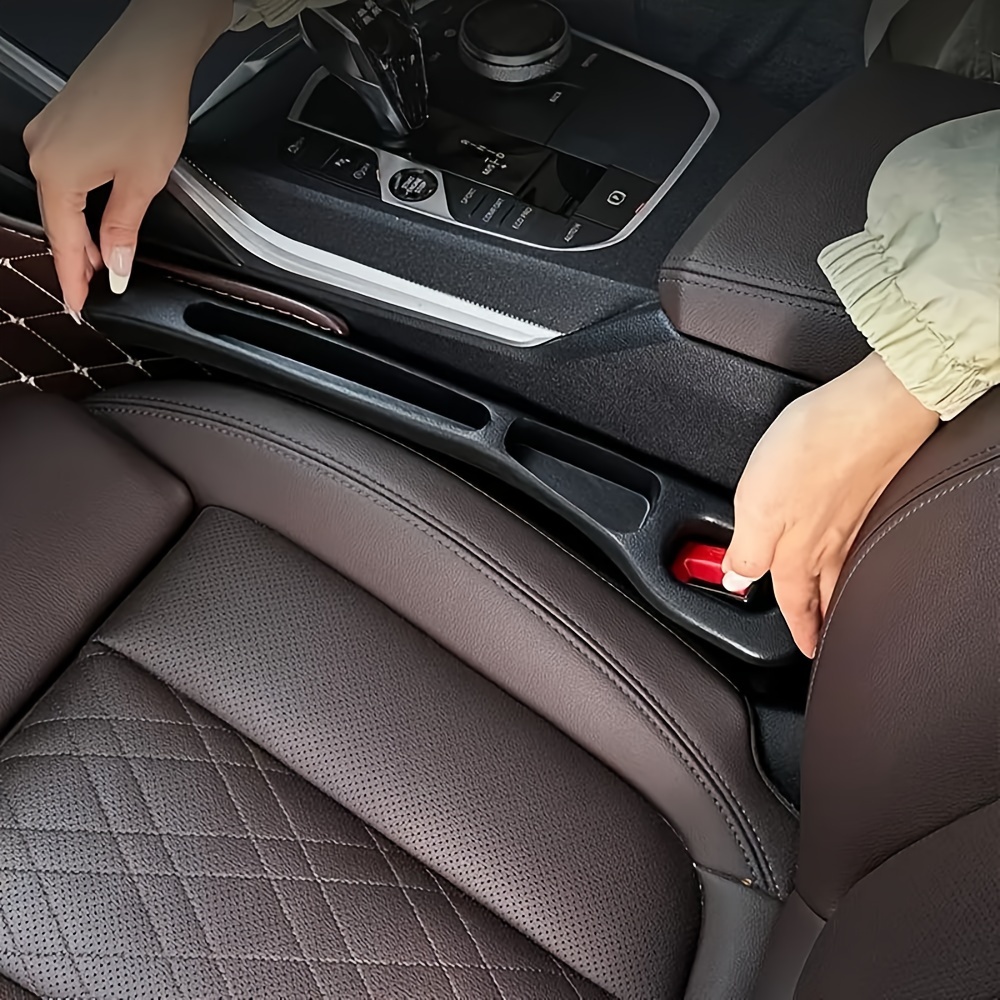 Car Accessories Tape - 2pc カーシートギャップフィラーオーガナイザー Pu 防水カーシートギャッププラグストリップ 2 溝シートギャップ収納自動車インテリアアクセサリー