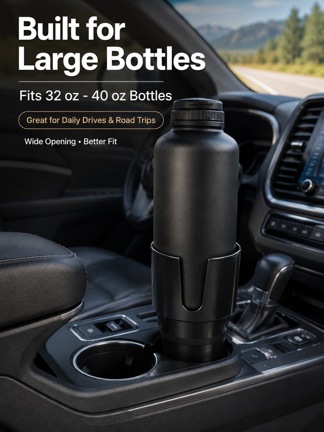 車用カップホルダーエキスパンダーアダプター（32-40オンス - Car Cup Holder Expander のレビューと価格