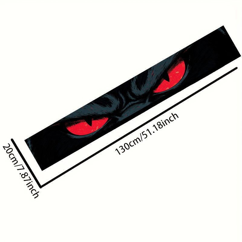 車のフロントガラス用サンバイザーバナーデカール 悪魔の赤い目 - Car Accessories Tape のレビューと価格
