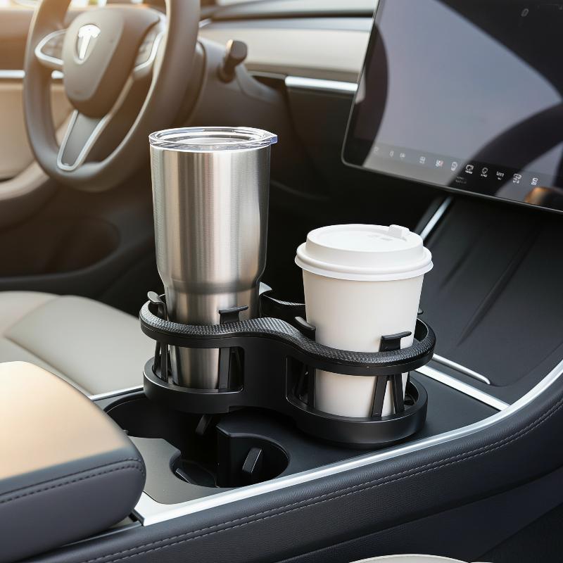 車用カップホルダーエキスパンダー 2-in-1 デュアルカッ - Car Cup Holder Expander のレビューと価格