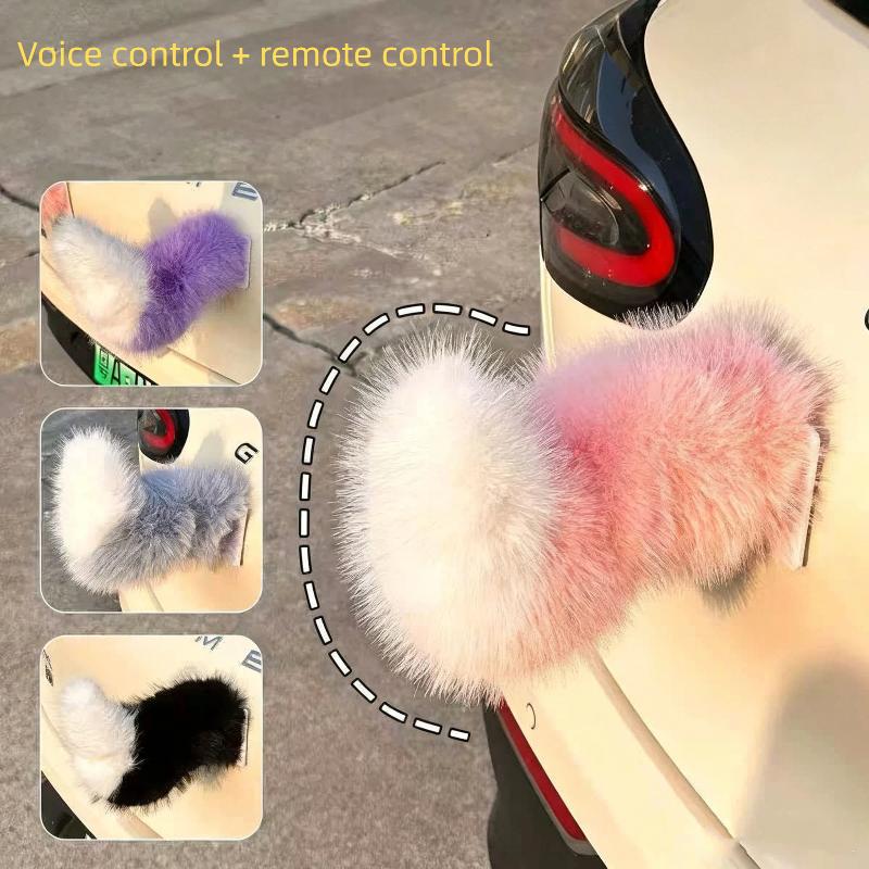 車用電動小型テールデコレーション、音声制御、可愛いコスプレ小 - Car Accessories Useful のレビューと価格