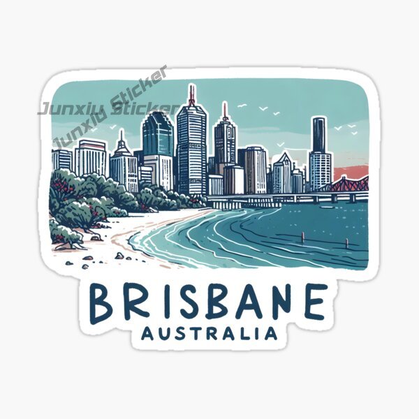 オーストラリアブリスベン旗ビニール自己粘着車ステッカー風景旅 - Car Accessories Brisbane のレビューと価格