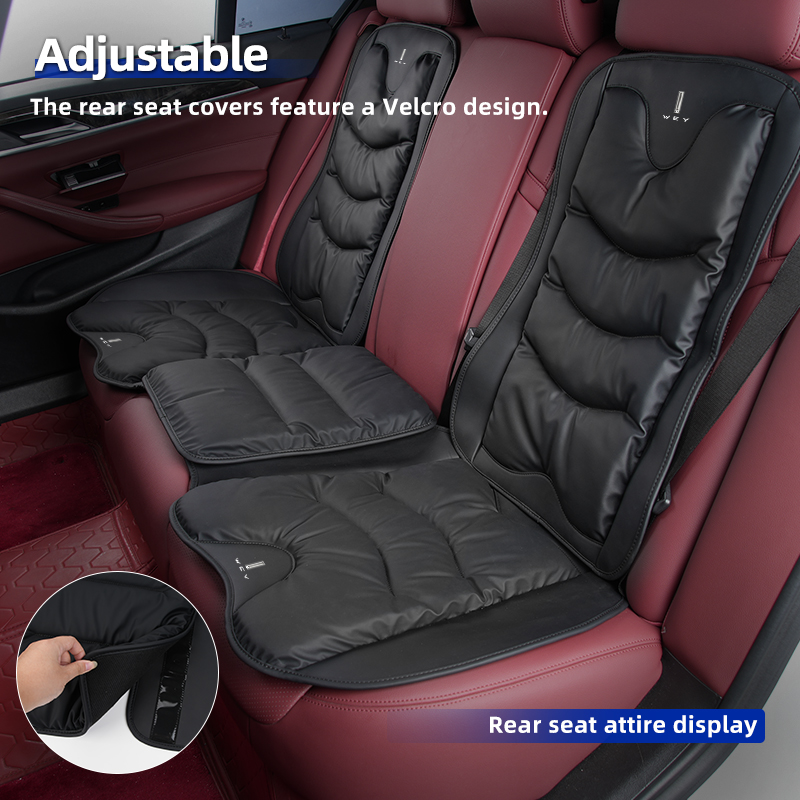 車のフロントリアシートカバー革クッション背もたれ保護マットア - Car Accessories Under 500 のレビューと価格