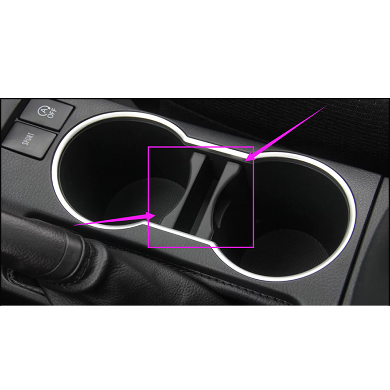 カーセンターコンソールカップボトルインサートディバイダーホル - Car Cup Holder Expander のレビューと価格
