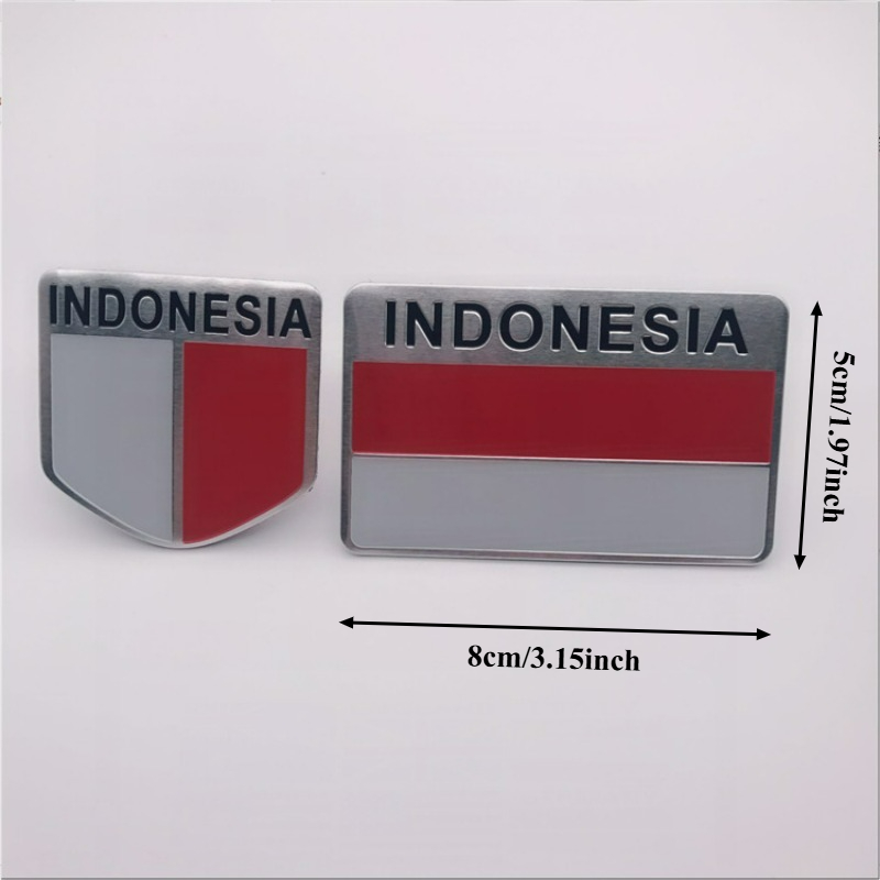 改造金属車ステッカー トルコ マレーシア インドネシア 国旗 - Car Accessories Malaysia のレビューと価格