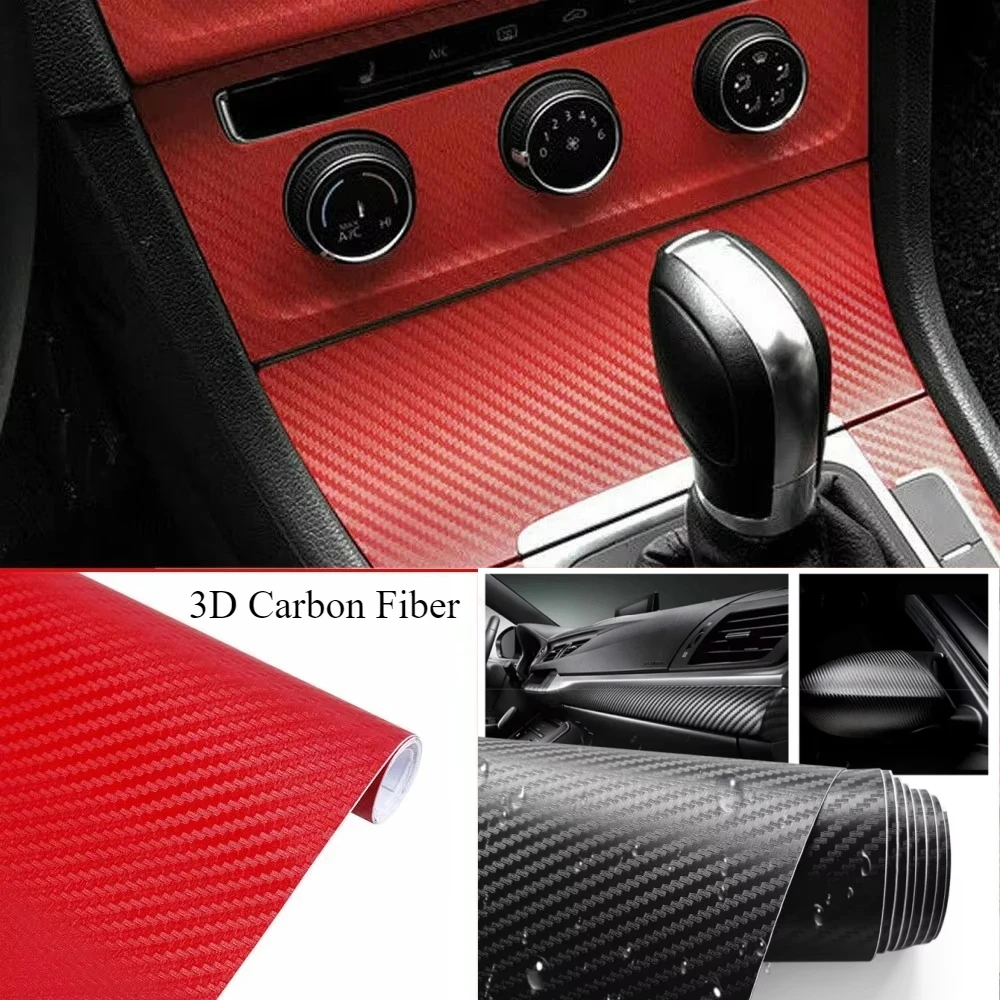 新しい 3D カーボンファイバーフィルム車の自己粘着防水保護 - Car Accessories Tape のレビューと価格