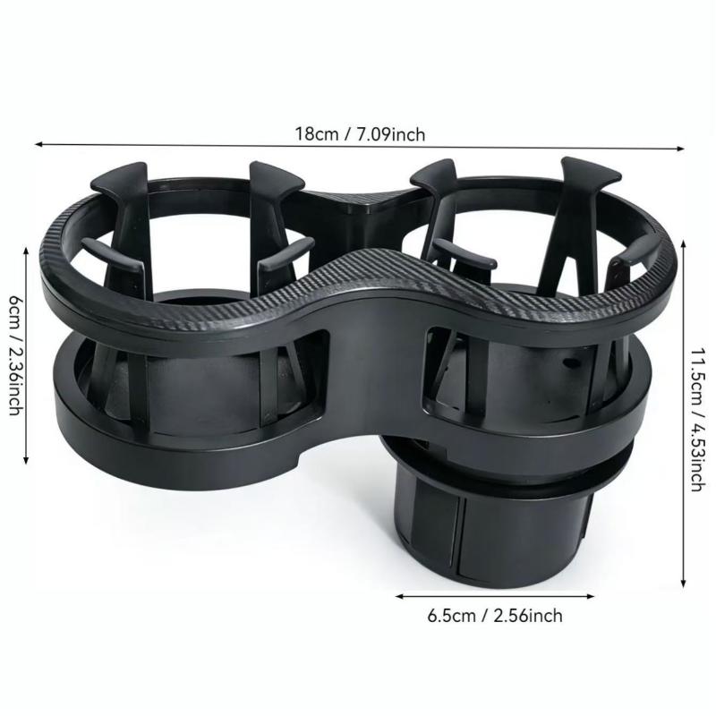 新型車用カップホルダーエキスパンダー 2-in-1 デュアル - Car Cup Holder Expander のレビューと価格