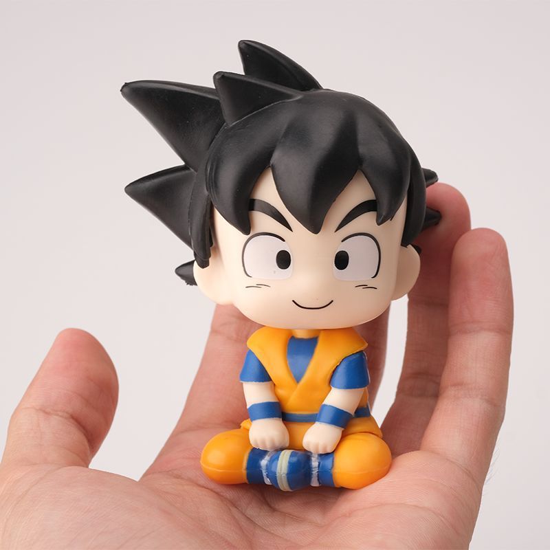 ドラゴンボールちび孫悟空ベジータ漫画かわいい座り姿フィギュア - Car Accessories Wholesale のレビューと価格