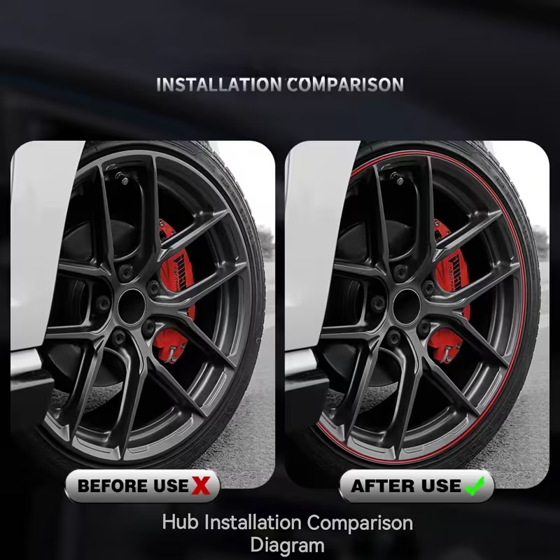 8メートル長の衝突防止・傷防止カーホイールハブストリップ、ホ - Car Accessories Tape のレビューと価格