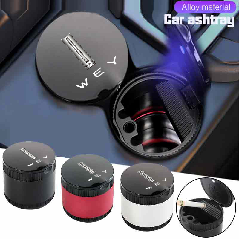 ユニバーサル車 LED 灰皿コンテナシガー灰皿ホルダーインテ - Car Accessories Under 500 のレビューと価格