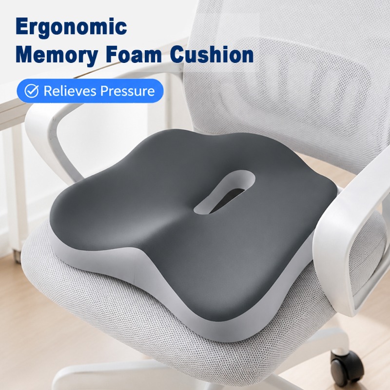 人間工学に基づいたメモリーフォームシートクッション 1個、尾 - Car Seat Cushion Memory Foam のレビューと価格