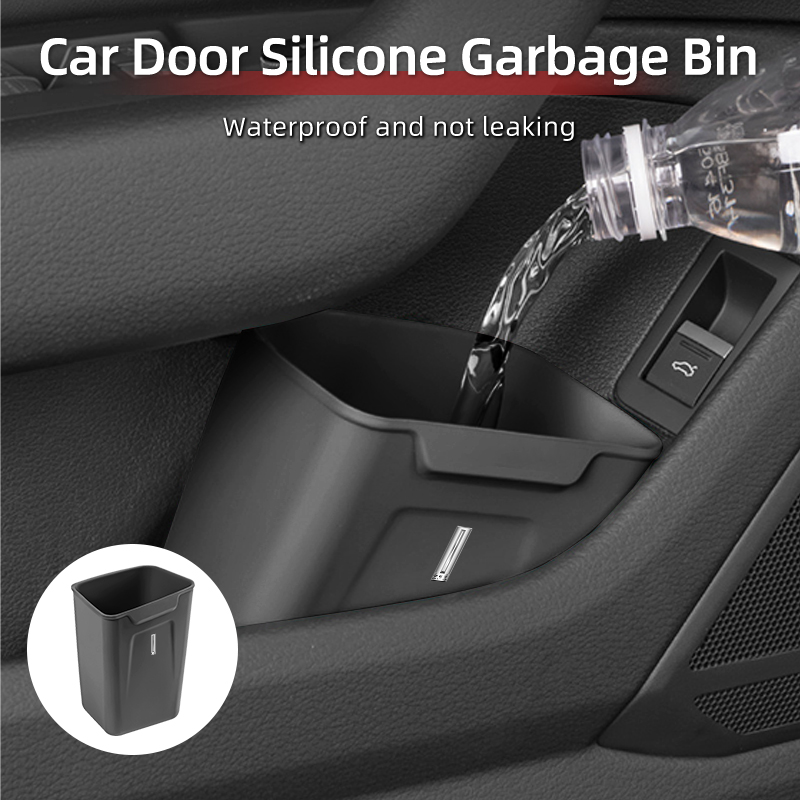 シリコン製車内収納ボックス ポータブルゴミ箱オーガナイザーア - Car Accessories Under 500 のレビューと価格