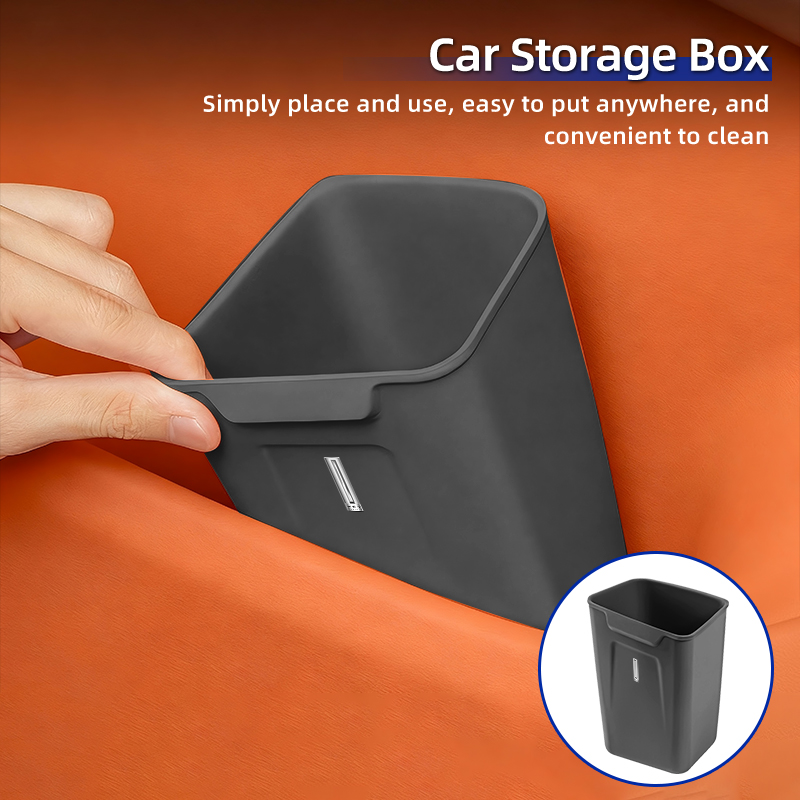 シリコン製車内収納ボックス ポータブルゴミ箱オーガナイザーア - Car Accessories Under 500 のレビューと価格