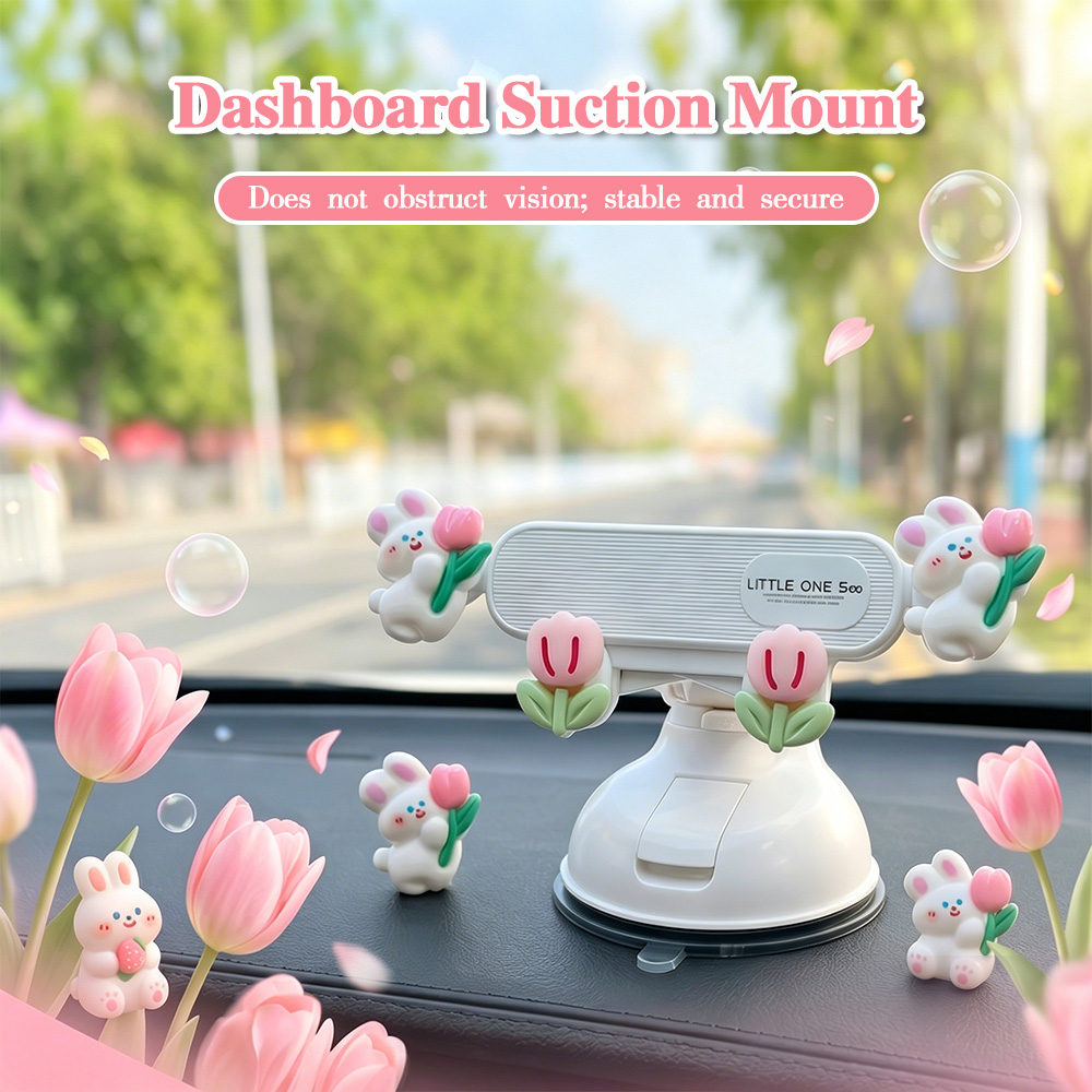 吸盤式車載スマホホルダー 漫画風 かわいい ダッシュボード/ - Car Cup Holder Expander のレビューと価格